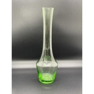 Bright Green Depression Style Glass‎ Bud Vase